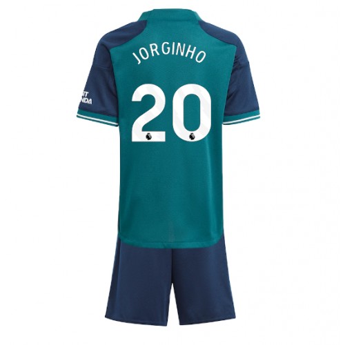 Fotbalové Dres Arsenal Jorginho Frello #20 Dětské Alternativní 2023-24 Krátký Rukáv (+ trenýrky)